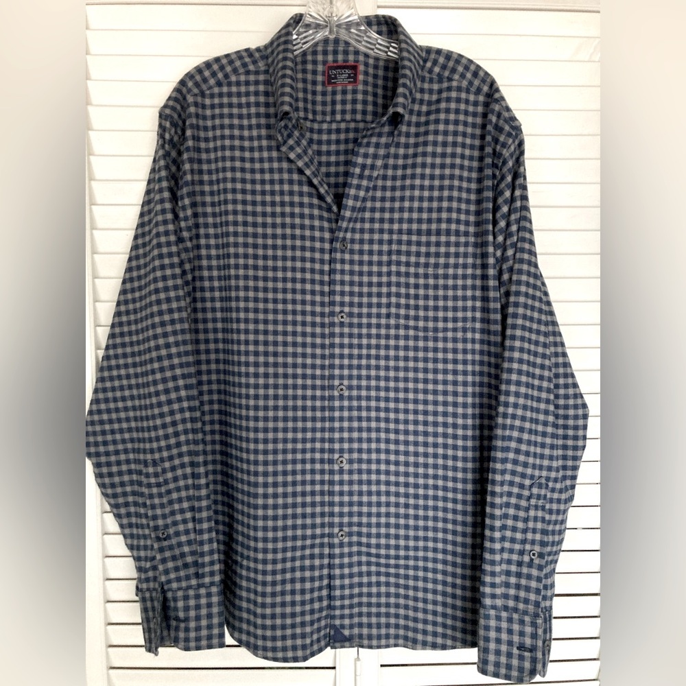 Untuckit Performance Flannel Gingham Bergstrom Re… - image 6